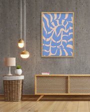 Periwinkle Botanical Waves