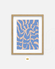 Periwinkle Botanical Waves