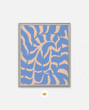 Periwinkle Botanical Waves