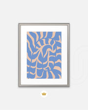 Periwinkle Botanical Waves