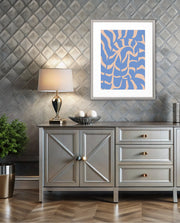 Periwinkle Botanical Waves