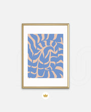 Periwinkle Botanical Waves