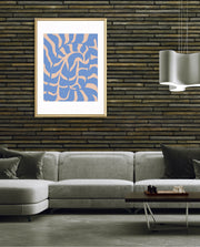Periwinkle Botanical Waves