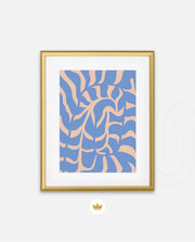 Periwinkle Botanical Waves