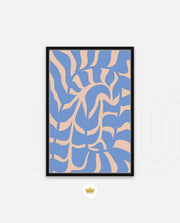 Periwinkle Botanical Waves