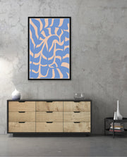 Periwinkle Botanical Waves