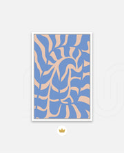 Periwinkle Botanical Waves