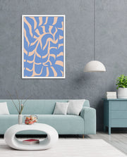 Periwinkle Botanical Waves