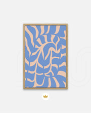 Periwinkle Botanical Waves