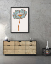 Vintage Blue Poppy