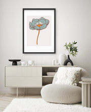 Vintage Blue Poppy