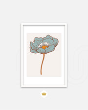 Vintage Blue Poppy