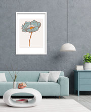 Vintage Blue Poppy