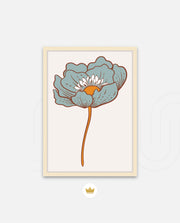 Vintage Blue Poppy