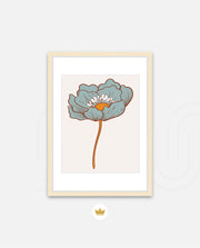 Vintage Blue Poppy