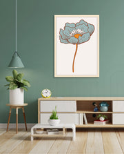 Vintage Blue Poppy