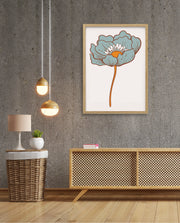 Vintage Blue Poppy
