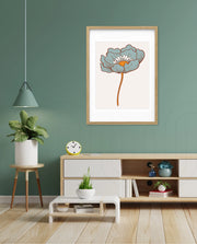 Vintage Blue Poppy