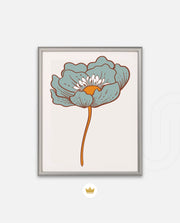 Vintage Blue Poppy