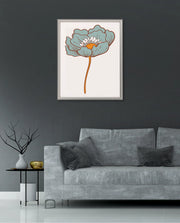 Vintage Blue Poppy