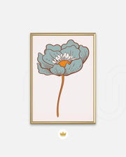 Vintage Blue Poppy