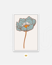 Vintage Blue Poppy