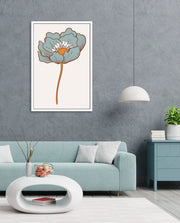 Vintage Blue Poppy