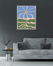 Azure Petal Waves