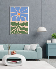 Azure Petal Waves