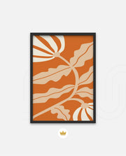 Copper Floral Silhouette
