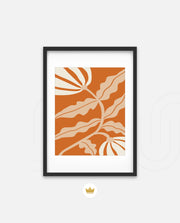 Copper Floral Silhouette