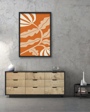 Copper Floral Silhouette