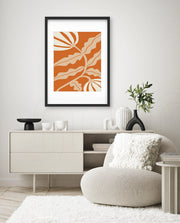 Copper Floral Silhouette