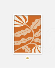 Copper Floral Silhouette