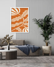 Copper Floral Silhouette