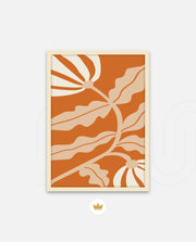 Copper Floral Silhouette