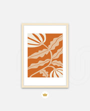 Copper Floral Silhouette