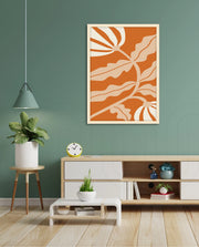 Copper Floral Silhouette