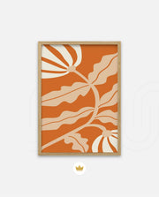 Copper Floral Silhouette