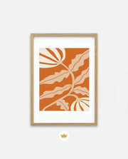 Copper Floral Silhouette