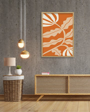 Copper Floral Silhouette