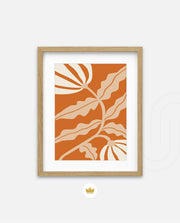 Copper Floral Silhouette