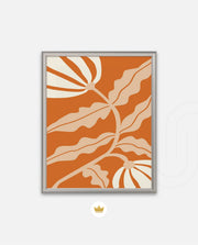 Copper Floral Silhouette