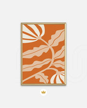 Copper Floral Silhouette