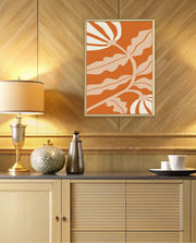 Copper Floral Silhouette