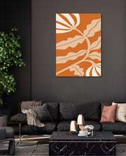 Copper Floral Silhouette