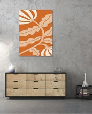 Copper Floral Silhouette