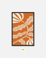 Copper Floral Silhouette