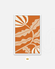Copper Floral Silhouette