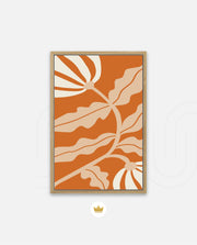 Copper Floral Silhouette